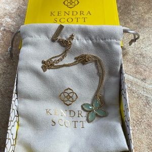 KENDRA SCOTT Octavia Green Chalcedony Necklace.  *Rare*